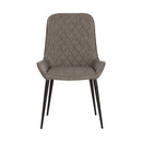 Sunpan Iryne Dining Chair in Bounce Nut / Bounce Smoke / Bounce Stone - Set of Two