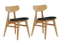 Greenington Cassia Dining Chair With Leather Seat Caramelized - Set of Two
