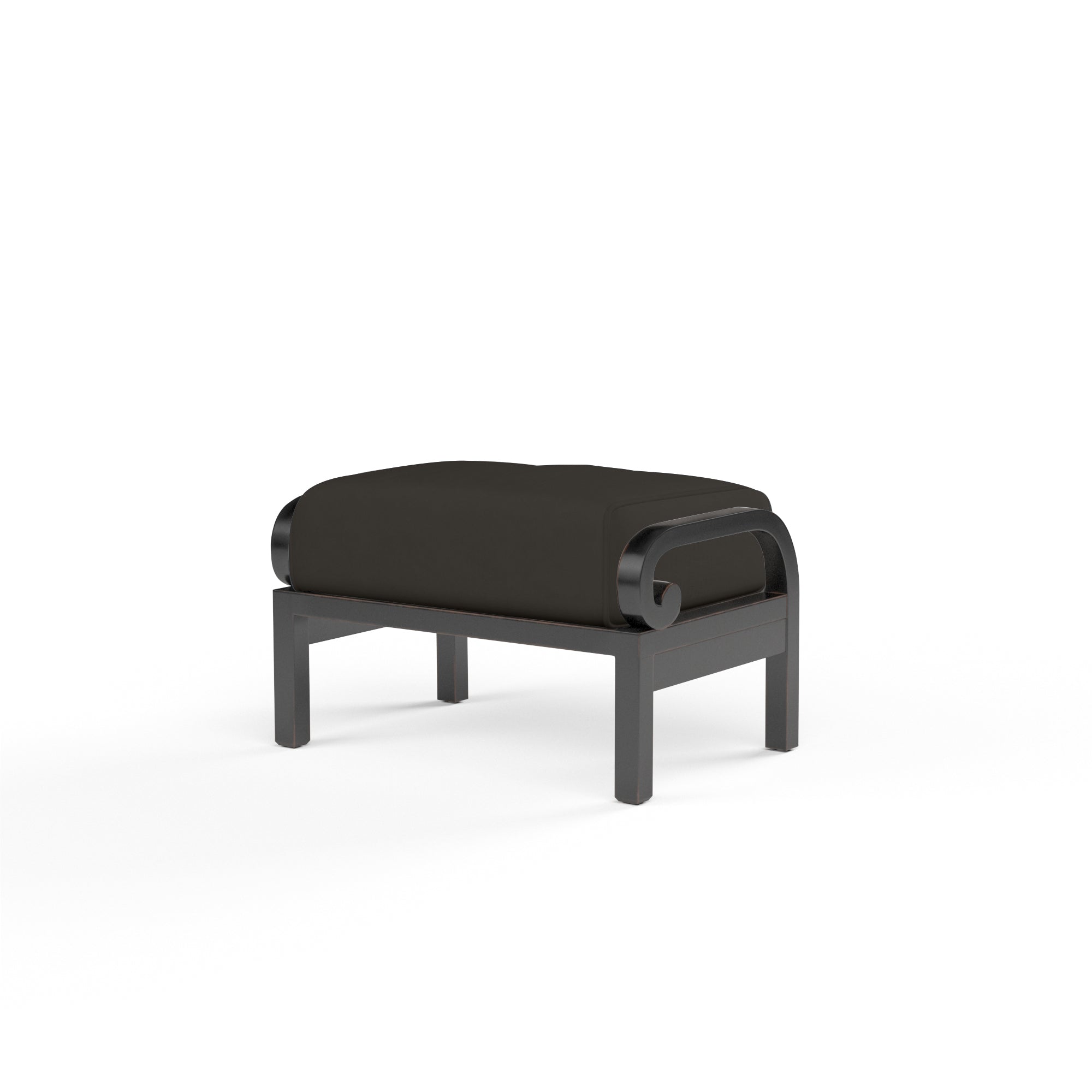 Sunset West Monterey Aluminum Ottoman with Cushion