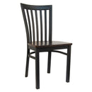 H&D Seating Schoolhouse Slat Back Metal Chair - Set of 2