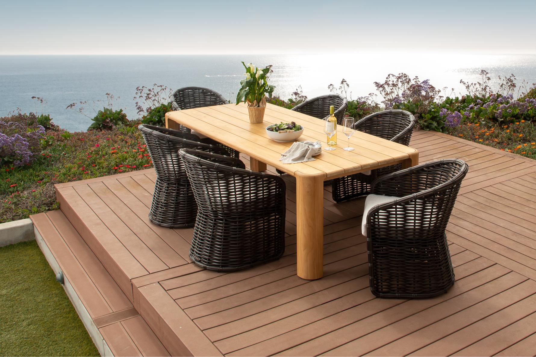 Sunset West Natural Teak 96" Dining Table