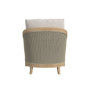 Sunset West Cambria Club Chair in Canvas Canvas with Self Welt