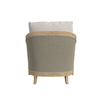 Sunset West Cambria Club Chair in Canvas Canvas with Self Welt