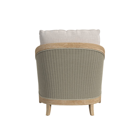 Sunset West Cambria Club Chair in Canvas Canvas with Self Welt