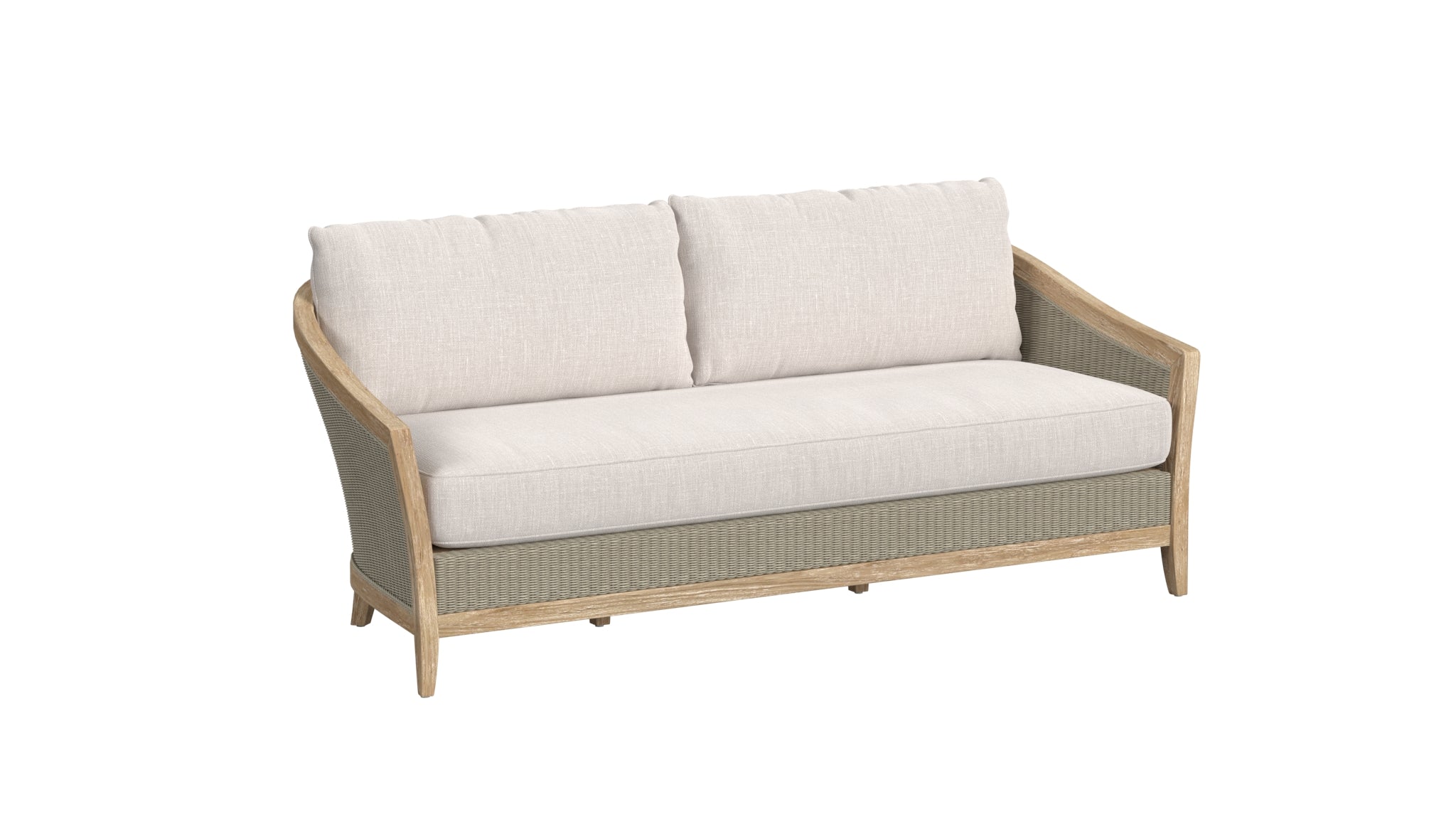 Sunset West Cambria Sofa in Canvas Canvas with Self Welt