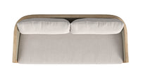 Sunset West Cambria Sofa in Canvas Canvas with Self Welt