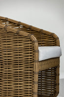 Sunset West Playa Dining Chair in Soothe Pearl with Flange Welt