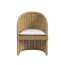 Sunset West Playa Dining Chair in Soothe Pearl with Flange Welt