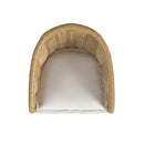 Sunset West Playa Dining Chair in Soothe Pearl with Flange Welt