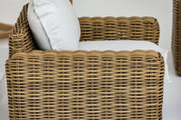 Sunset West Playa Oversized Club Chair in Soothe Pearl with Flange Welt