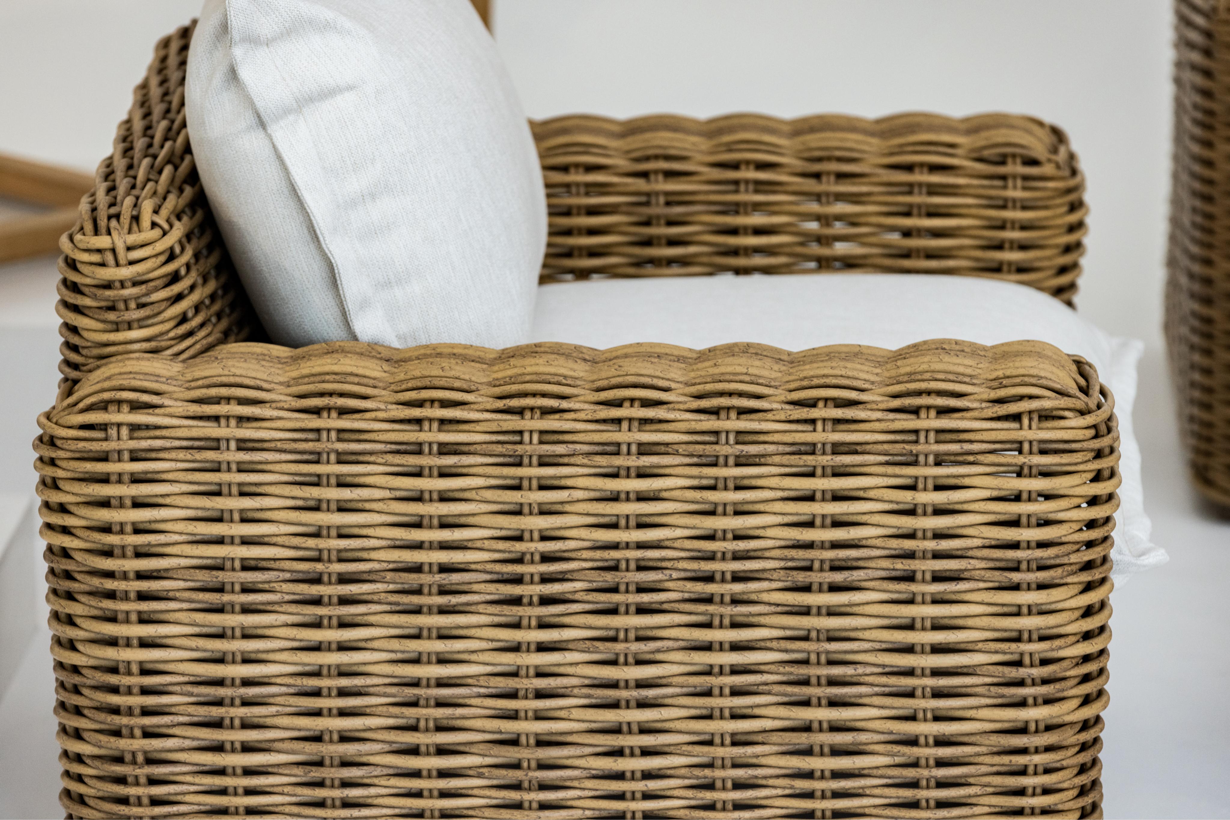 Sunset West Playa Oversized Club Chair in Soothe Pearl with Flange Welt
