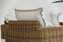 Sunset West Playa Oversized Club Chair in Soothe Pearl with Flange Welt