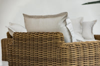 Sunset West Playa Oversized Club Chair in Soothe Pearl with Flange Welt