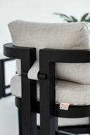 Sunset West Malibu Dining Chair in Cast Silver - No Welt