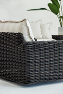 Sunset West Cabo Oversized Swivel Club Chair in Soothe Pearl with Flange Welt