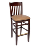 BFM Seating Columbia Barstool Black Stain/Dark Walnut