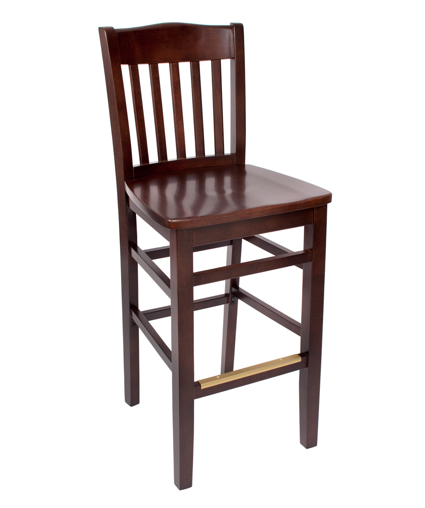 BFM Seating Columbia Barstool Black Stain/Dark Walnut