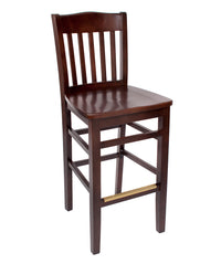 BFM Seating Columbia Barstool Black Stain/Dark Walnut