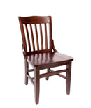 BFM Seating Cornell Chair In Black Stain/Dark Walnut Finish