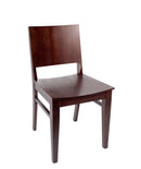 BFM Seating Dover Side Chair In Dark Walnut/Black Stain