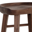 Sunpan Dominic Counter Stool in Black / Walnut / Light Oak