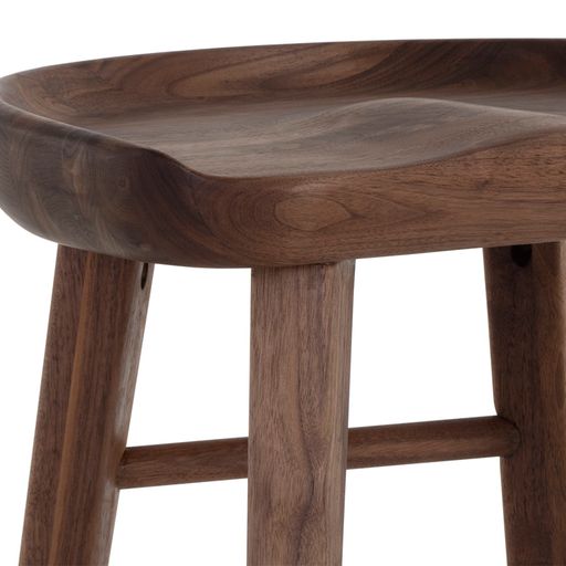 Sunpan Dominic Counter Stool in Black / Walnut / Light Oak