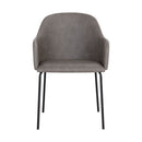 Sunpan Hensley Dining Armchair in Dark Teal / Dawn Grey / Hazelnut / Mina Warm Grey