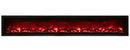 Amantii 100" Basic Clean-face Electric Built-in With Glass With Black Steel Surround