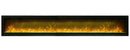 Amantii 100" Basic Clean-face Electric Built-in With Glass With Black Steel Surround