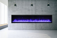 Amantii 100" Extra Tall Clean Face Electric Built-in With Black Steel Surround