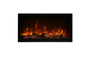Amantii 34" Extra Tall Clean Face Electric Built-in With Black Steel Surround