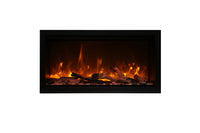 Amantii 34" Extra Tall Clean Face Electric Built-in With Black Steel Surround