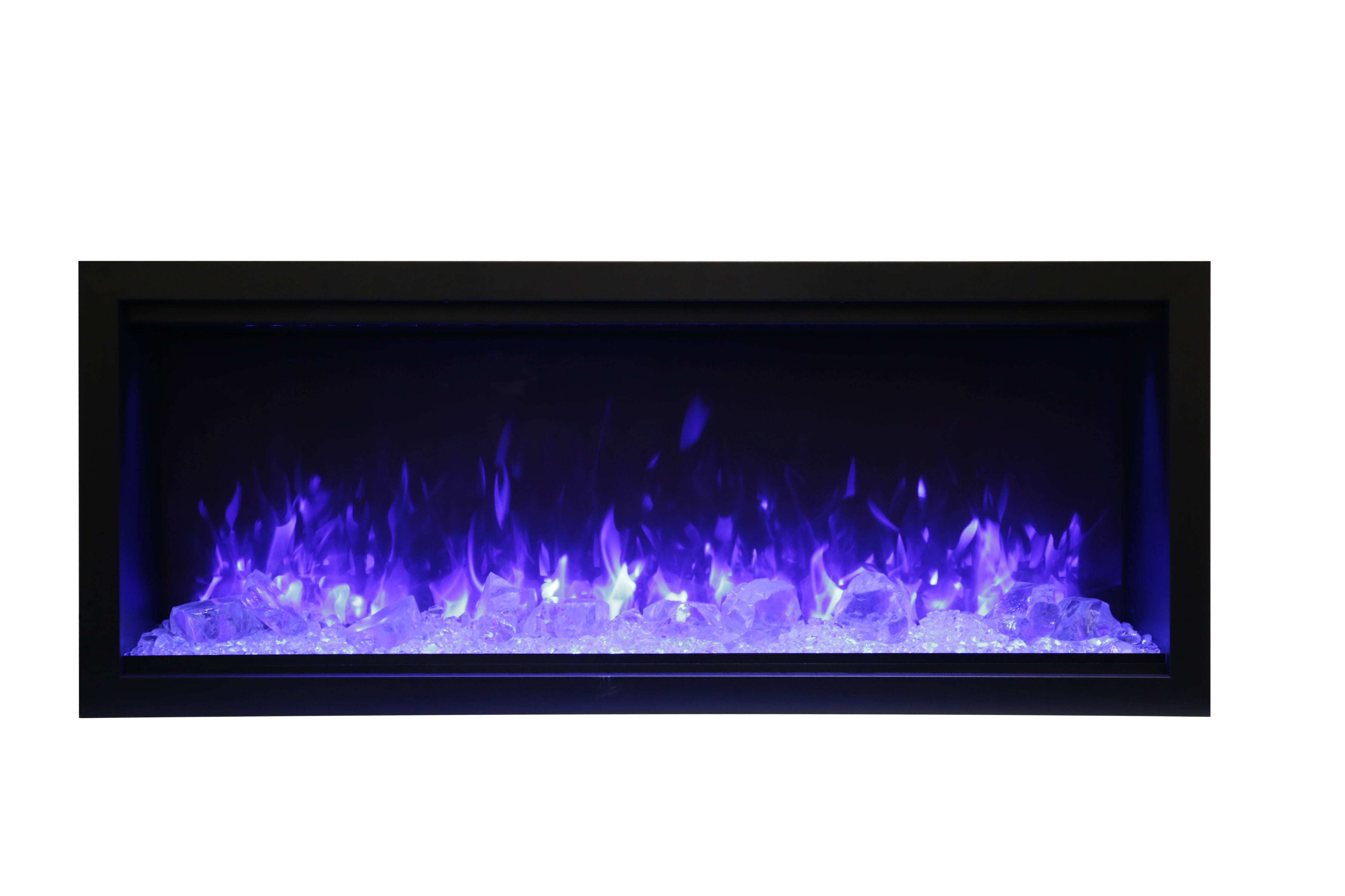 Amantii 50" Extra Tall Clean Face Electric Built-in With Black Steel Surround