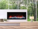 Amantii 60" Extra Tall Clean Face Electric Built-in With Black Steel Surround