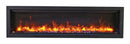 Sierra Flame 50" Clean face Electric Built-in With Log And Glass and Black Steel Surround