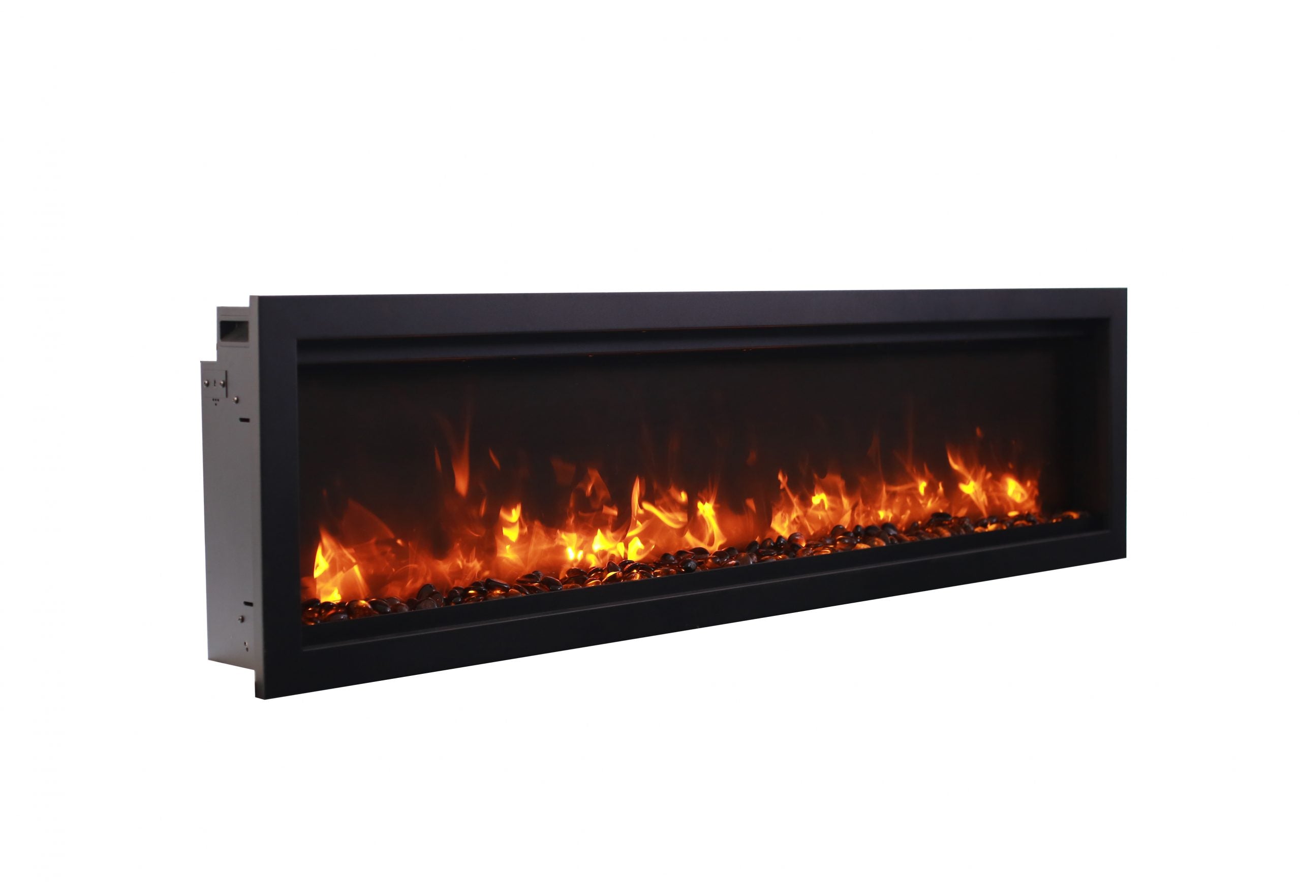 Amantii Symmetry Smart Electric  88" Indoor / Outdoor WiFi Enabled Built In Fireplace