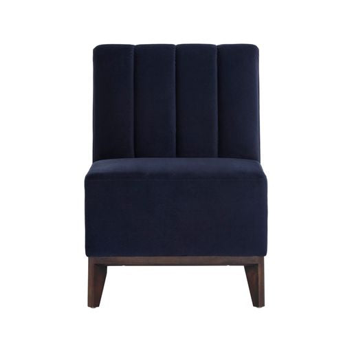 Sunpan Kosovo Modular Banquette - Single Seat in Abbington Navy / Polo Club Stone
