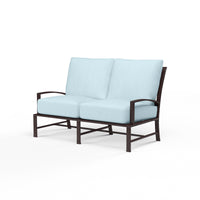 Sunset West La Jolla Aluminum Loveseat with Cushion