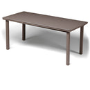 Telescope Casual 42" X 84" Rectangular Marine Grade Polymer Table Top Only With Umbrella Hole