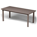 Telescope Casual 42" X 84" Rectangular Marine Grade Polymer Table Top Only With Umbrella Hole