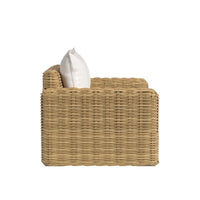 Sunset West Playa Oversized Club Chair in Soothe Pearl with Flange Welt