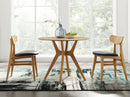 Greenington Cassia Dining Chair With Leather Seat Caramelized - Set of Two