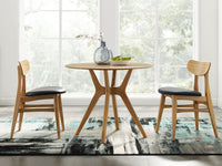 Greenington Cassia Dining Chair With Leather Seat Caramelized - Set of Two