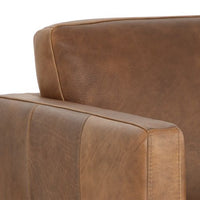 Sunpan Karmelo Armchair Cognac/Vintage Charcoal Leather