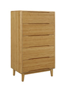 Greenington Currant Five Drawer High Chest Caramelized / Oiled Walnut