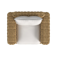 Sunset West Playa Oversized Club Chair in Soothe Pearl with Flange Welt