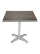 Florida Seating TA-PT Tops Faux Teak / Aluminum Edge - Square