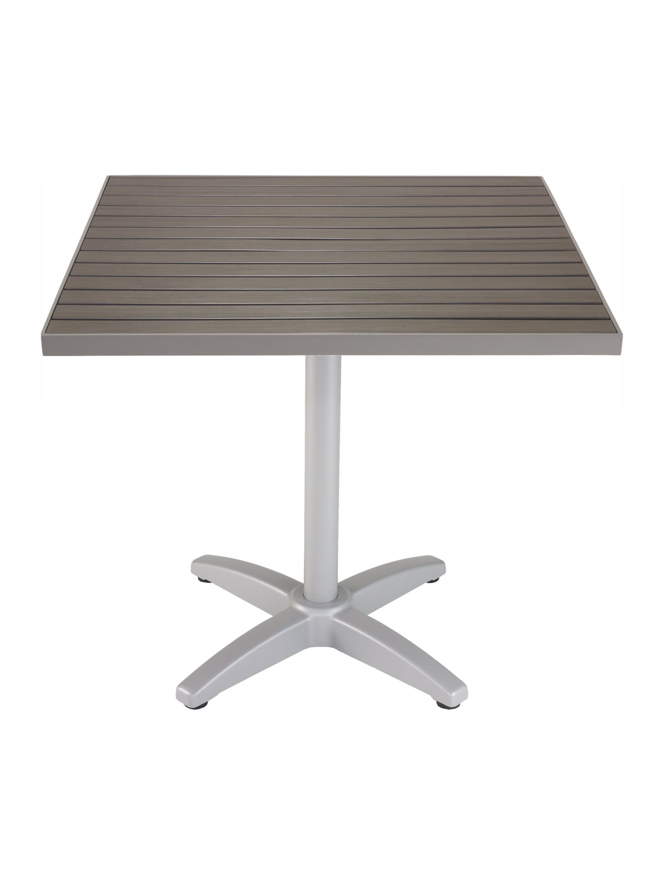 Florida Seating TA-PT Tops Faux Teak / Aluminum Edge - Square
