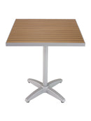 Florida Seating TA-PT Tops Faux Teak / Aluminum Edge - Square