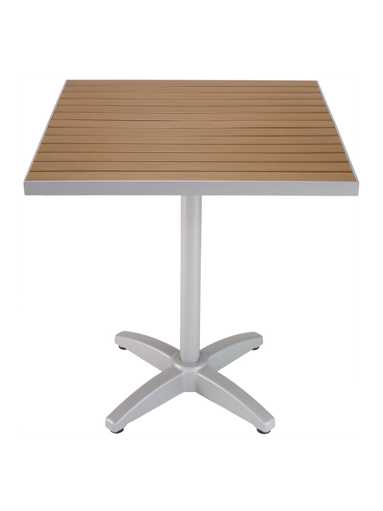 Florida Seating TA-PT Tops Faux Teak / Aluminum Edge - Square